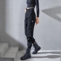 High Waist Cotton Streetwear Women Casual Pants Design Loose Big Pocket Zipper Trousers Korean Ladies Fashion Jogging Harem Pant