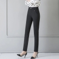 OL Oversized 5XL Black Straight Pants Women's Spring Casual Classic Mom Trousers New Female Office Business Work Wear Suit Pants