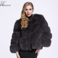 casual Cute fox fluffy teddy short coat Women hot selling Winter warm faux fur coat women big size Long Sleeves Fur Coat