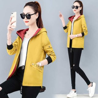 Fashion Mon's Plus size 3XL yellow jacket Streetwear Hooded Windbreaker Jacket 2019 new Casual baseball jacket spring coat women