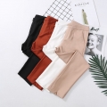 Casual Slim Capris Pants Women New Spring Solid High Waist Work Suit Pants Female Classic OL Office Pencil Trousers