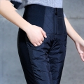 New Fashion 4XL Big Size Women's Winter Pencil Trousers High Waist Down Cotton Padded Warm Pants For Female Slim Casual Pants